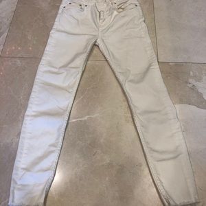 Zara White denim pants size US 4
